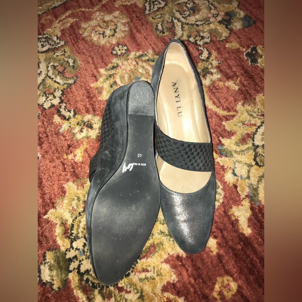 Anyilu Strapped Wedges in Black - Size 40 (Euro size)